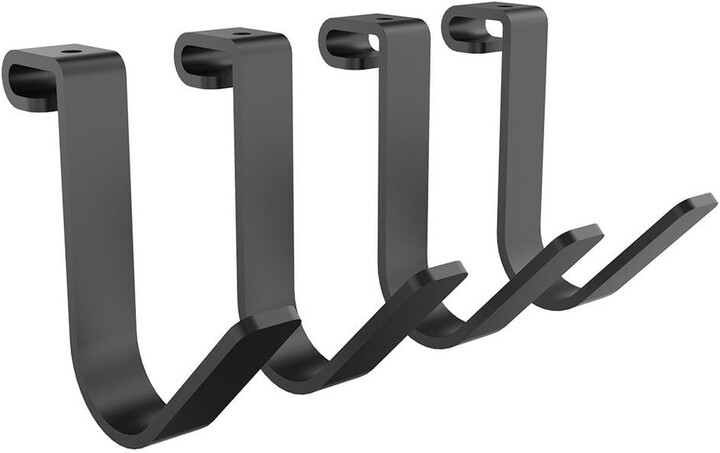 Accessory Hook for Overhead Ceiling Mount Garage Storage Rack in Black