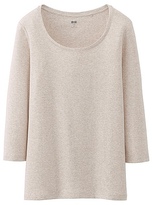 Thumbnail for your product : Uniqlo WOMEN Supima Cotton Crew Neck 3/4 Sleeve T-Shirt
