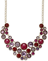 Thumbnail for your product : INC International Concepts Gold-Tone Purple Multi-Circle Bib Necklace