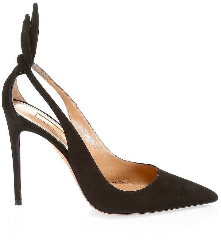 heels with bow on back