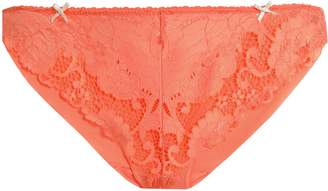 Heidi Klum Intimates Lace And Jersey Mid-rise Briefs