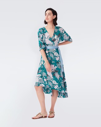 dvf eloise asymmetric dress