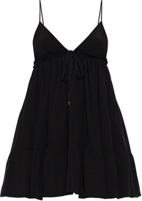 Chloé Tie Detailed V-Neck Dress