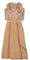 Thumbnail for your product : Self-Portrait Lace-Accented Midi Dress w/ Tags