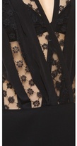 Thumbnail for your product : Thakoon Lace Inset V Neck Top