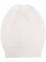 Thumbnail for your product : Brunello Cucinelli Rib-Knit Cashmere Beanie Hat