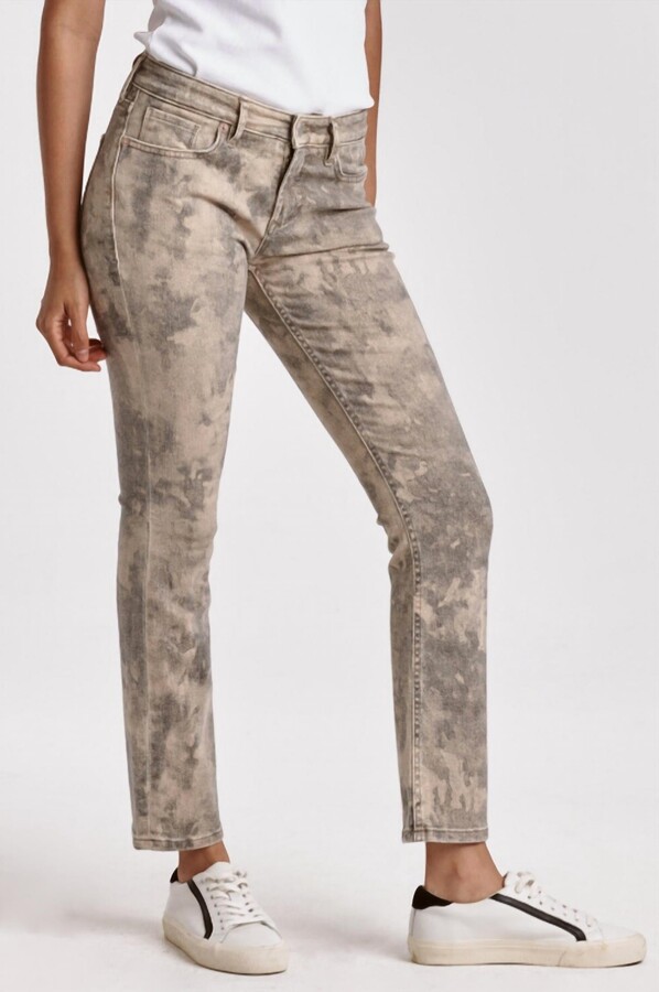 DEAR JOHN DENIM Blaire Straight Leg In Spring Camo