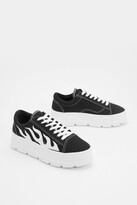 Thumbnail for your product : Nasty Gal Womens Flame Lace Up Platform Sneakers