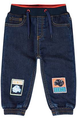 Kenzo Bibille Badge Motif Jeans
