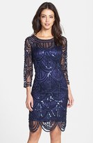 Thumbnail for your product : Marina Sequin Sheath Dress