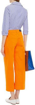 VVB Cropped High-rise Wide-leg Jeans