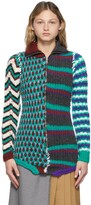Thumbnail for your product : Marni Multicolor Patchwork Asymetrical Zip-Up