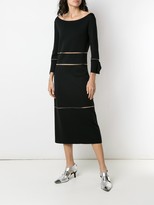 Thumbnail for your product : Gloria Coelho Knitted Mid-Lenght Dress