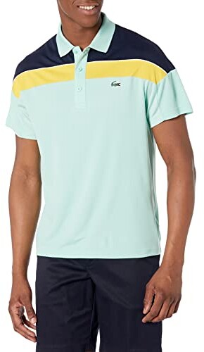 Lacoste Mens Sport Short Sleeve Color Blocked Polo 
