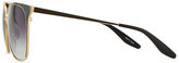 Thumbnail for your product : Barton Perreira Edie Metal/Enamel Sunglasses, Gold/Black