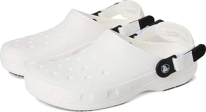 Crocs Work Classic Work Clog Shoes White : Men's 10 - Women's 12 Medium EVA