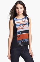 Thumbnail for your product : Kenneth Cole New York 'Feodora' Mixed Print Chiffon Top (Regular & Petite)