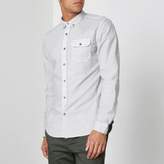 Thumbnail for your product : River Island Mens Grey washed slim fit button-down shirt