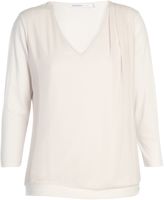 Thumbnail for your product : X-Line Xandres xline Plus size drapy top with jersey sleeves and back