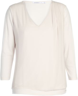 X-Line Xandres xline Plus size drapy top with jersey sleeves and back