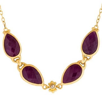 Gurhan Ruby & Diamond Elements Hue Chain Necklace