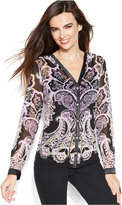 Thumbnail for your product : INC International Concepts Printed Button-Front Shirt