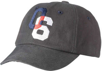 Joe Fresh Kid Girls’ Twill Baseball Hat, Dark Charcoal (Size L/XL)