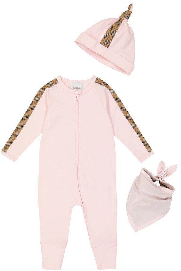 Burberry Children Baby Vintage Check cotton-blend set