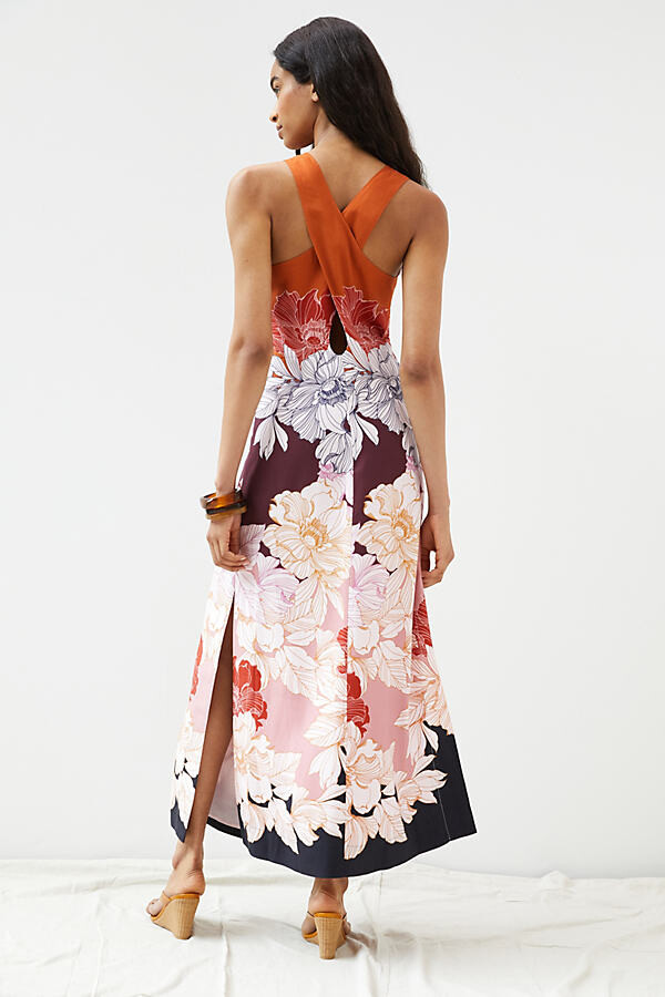 Maeve Floral Maxi Dress By in Purple ...