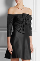 Thumbnail for your product : Carven Bow-embellished gazar mini dress