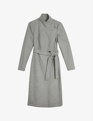 ted baker gray coat