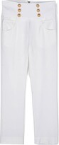 Thumbnail for your product : Balmain Kids Embossed-Buttons Wool Trousers