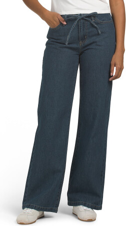TJMAXX Low Rise Wide Leg Jeans For Women, Cotton