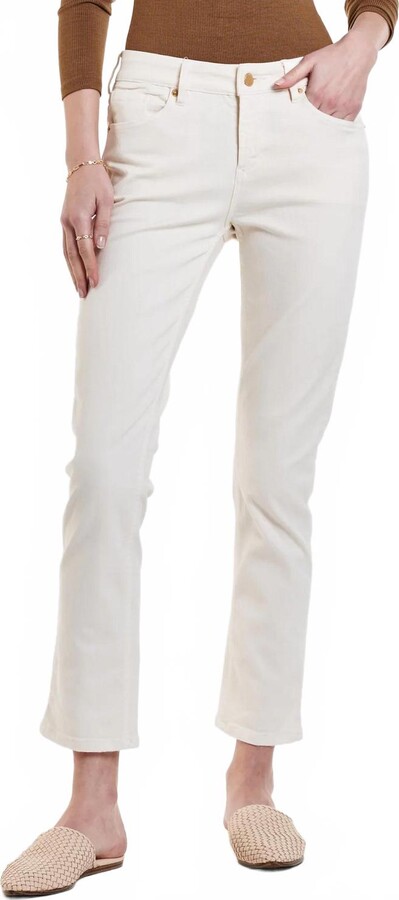 DEAR JOHN DENIM Blaire High Rise Ankle Slim Straight Leg Jean In Wheat