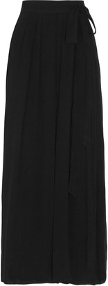 Etoile Isabel Marant Kelsey plissé crepe wrap maxi skirt