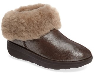 FitFlop Women's TM) Supercush Mukloaff Genuine Shearling Water Repellent Bootie
