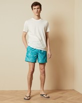 Thumbnail for your product : Ted Baker Linear Floral Print Swim Short