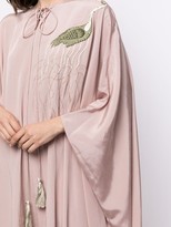 Thumbnail for your product : Shatha Essa Embroidered Flamingo Kaftan