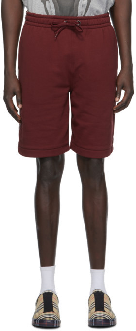 red burberry shorts