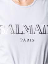 Thumbnail for your product : Balmain logo print tank top