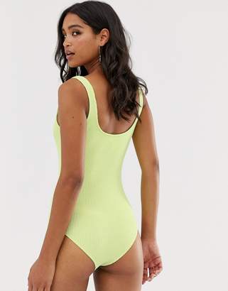And other stories & jersey body in lime