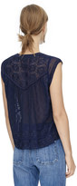 Thumbnail for your product : Rebecca Taylor Sleeveless Ada Embroidered Top