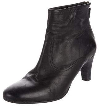 NDC Leather Round-Toe Ankle Boots