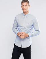 Thumbnail for your product : Polo Ralph Lauren Stripe Shirt In Slim Fit Blue