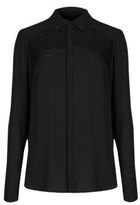 Thumbnail for your product : Marks and Spencer M&s Collection Concealed Button Through Lace Panelled Blouse