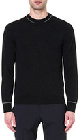 Thumbnail for your product : Armani Collezioni Contrast-tipping knitted jumper - for Men