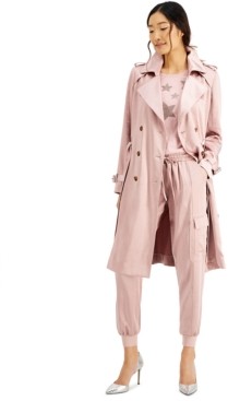 metallic duster coat
