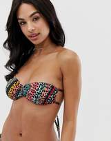 Thumbnail for your product : Paul Smith swirl leopard bikini top