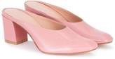 Thumbnail for your product : Maryam Nassir Zadeh Pink Patent Maryam 80 Mules
