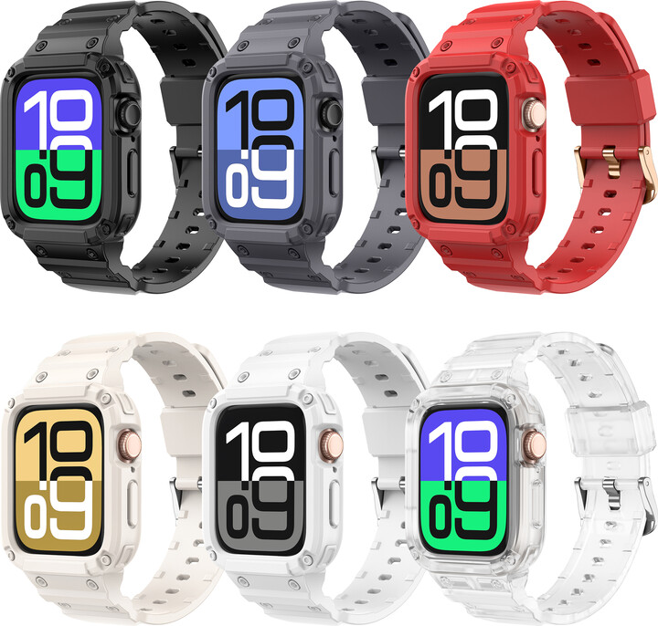 Suitable for Apple Watch S10 42mm/46mm compatibility, sports series sturdy shell, with military protection hard shell bumper